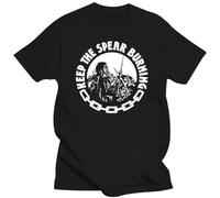 Burning Spear T Shirt Jamaican Rocksteady Reggae Studio One Mens Tee Shirts Black