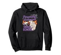 Burning Thesis Funny Grad School University Humor Paper Pullover Hoodie