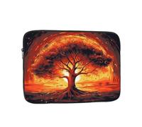 Burning Tree of Life Laptop Case 13 inch, TSA Laptop Sleeve Shockproof Protective Notebook Case Water Resistant Computer Carrying Cover Briefcase Handbags Men Women Computer Bag