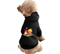 Burning Work Drinking Coffee Chick Cute Dog And Cat Clothes Pet Hoodie Sweatshirt Pullover Sweater Coat