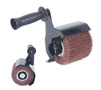 Burnishing Polishing Machine, Handheld Metal Burnishing Machine M14 Type Angle Grinder Accessories Polishing Wheel Drawing Machine Attachment Kit