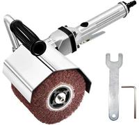 Burnishing Polishing Machine,Handheld Wheel Polisher Sander Wire Drawing Machine,2500RMP