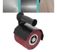 Burnishing Polishing Machine Kit, Burnishing Adapter for Angle Grinder M10 Grinder Connecting Shaft Polishing Wheel with 80 Grit for Metal, Stainless Steel Polishing