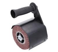 Burnishing Polishing Machine, Lightweight Design, Soft Handle, Sturdy and , Compact and Portable, Wide Application, with 2 Brushing Wheels, for Wood, Metal