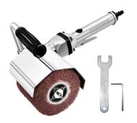 Burnishing Polishing Machine,Pneumatic Surface Conditioning Tool,Handheld Wheel Polisher Sander Wire Drawing Machine for Stainless Steel Metal Wood Polishing,2500RMP