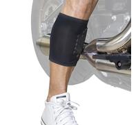 BurnJacket Max Motorcycle Exhaust Pipe Burn Protective Sleeve Leg Guard with Triple Layer Protection, Fits 12.5 - 16 Inch Calf - Heat Shield for Legs - Calf Guard - Premium Motorcycle Accessories