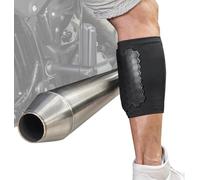 BurnJacket Pro Motorcycle Exhaust Pipe Burn Protective Sleeve Leg Guard Longer Dual Layer Protection, Fits 13.5-18 Inch Calf - Heat Shield for Legs, Calf Guard - Premium Motorcycle Accessories