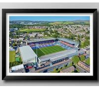 Burnley FC, Turf Moor Stadium Framed Print, The Clarets. (53cm x 43cm)