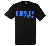 Burnley Its in The Blood Premium T Shirt Gift Large Football Mens Black