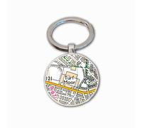 Burnley Stadium Key Ring, Turf Moor Stadium Key Ring, Football Stadium Map Key Ring, Burnley Football Key Ring, Burnley Football Ground Map Key Ring, Burnley Football Club Gift