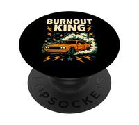 Burnout King Muscle Car Smoke Graphic PopSockets Adhesive PopGrip
