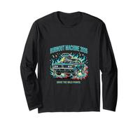 Burnout Machine Muscle Car Performance Design Long Sleeve T-Shirt