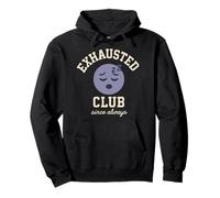 Burnout Meme Tired All the Time Funny Stress Mental Fatigue Pullover Hoodie