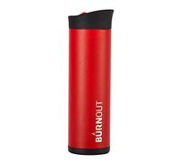 BURNOUT Temperature Regulating Travel Mug 12 oz Red - Drink NOW & Heat-Zorb Tech by Lexo