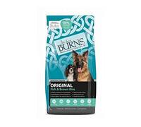 Burns Adult & Senior Original Fish & Brown Rice 12kg Complete, Hypo-allergenic Food for Adult Dog Over 9 Months Including Seniors for Dogs with Certain Diet Related Health Problems