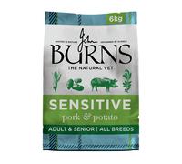Burns Pet Nutrition Hypoallergenic Complete Dry Dog Food Adult and Senior Dog Sensitive with Pork and Potato 6 kg