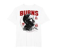 Burns - Catch Wrestling Legends T-Shirt T-Shirt, Men's Big and Tall, White, 4X Tall