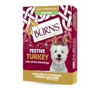 Burns Christmas Dog Tray Turkey 395g - Size: 395g
