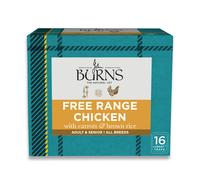 Burns Free Range Chicken with Organic Brown Rice Adult and Senior Dog Food - 16 x 395g