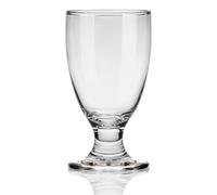 Burns Glass Goblet Wine Glasses Set of 4, 10 Oz Small Red & White Wine Goblets Water Glasses Short Stem, Crystal Stemmed Wine Glass Banquet Goblets, Juice Iced Tea Drinking Cup for Party, Wedding