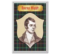 Burns Night Card - Scottish Celebration - Poet Robert Burns birthday on 25 January - Luxury Quality - Scotland - Fine Art drawing - Perfect for friends and family - Buy with Confidence