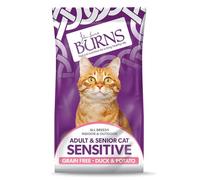 Burns Sensitive Dry Cat Food - Duck & Potato - 300g