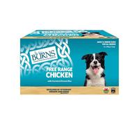 Burns Organic Chicken with Carrots & Brown Rice Dog Food - Size: 12 x 150g