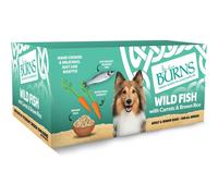 Burns Pet Natural Nutrition Adult and Senior Wet Dog Food Wild Fish, Carrots and Organic Brown Rice 12 x 150 g