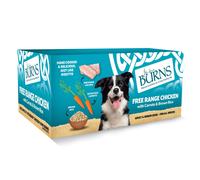 Burns Pet Natural Nutrition Adult & Senior Wet Dog Food Free Range Chicken, Carrots & Wholegrain Brown Rice 12 x 150gm