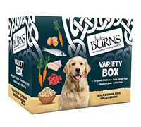 Burns Pet Natural Nutrition Adult & Senior Wet Dog Food Variety Box Chicken, Egg, Lamb & Fish 6 x 395gm