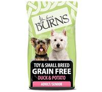 Burns Pet Nutrition Hypoallergenic Complete Dry Dog Food Adult and Senior Dog Grain Free Small/Toy Breed Duck and Potato Grain Free 6 kg