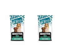 Burns Pet Nutrition Hypoallergenic Complete Dry Dog Food Adult and Senior Dog Sensitive with Fish 2 kg (Pack of 2)