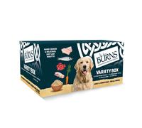 Burns Pet Nutrition Natural Wet Dog Food For Adult and Senior Dogs ? 12 x 150 g Variety Box (3 x Free-range chicken, 3 x Hearty Lamb, 3 x Free-range