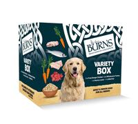 Burns Pet Nutrition Natural Wet Dog Food For Adult and Senior Dogs ? 6 x 395 g Variety Box (2 x Free-range chicken, 2 x Hearty Lamb, 1 x Free-range