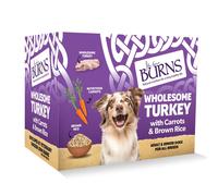 Burns Pet Nutrition Natural Wet Dog Food For Adult and Senior Dogs ? Wholesome Turkey and Potato 6 x 395 g