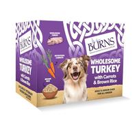 Burns Wholesome Turkey with Carrots Adult and Senior Dog Food - 6 x 395g