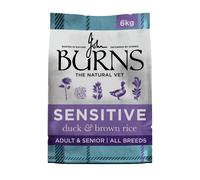 Burns Pet Nutrition Hypoallergenic Complete Dry Dog Food Adult and Senior Dog Sensitive with Duck and Brown Rice 6 kg