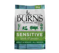 Burns Pet Nutrition Hypoallergenic Complete Dry Dog Food Adult and Senior Dog Sensitive with Pork and Potato 6 kg
