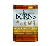 Burns Working Alert Assistance Chicken and Brown Rice Dry Dog Food - 6kg