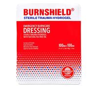 Burnshield Premium Sterile Emergency Burn Dressing 4x4 (10cm x 10cm) Cools The Burn by Burnshield
