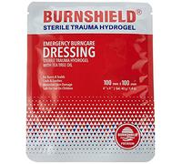 Burnshield SJA75318 Premium Sterile Emergency Burn Dressing ,White,4"x4" (10cm x 10cm)"Cools The Burn"