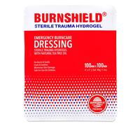 Burnshield Sterile Trauma Hydrogel Dressing 100Mm X 100Mm White/Red Size 100MM X