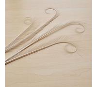 Burnt Curled Eyelash Effect Feather Double Pheasant Tails Motif Feather Mount for Millinery Hats Craft Florists Art