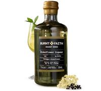 Burnt Faith Elderflower Liqueur 70cl | Fresh, Delicate Elderflower Spirit with Crisp Citrus Notes | Perfect for Spritz Cocktails and Summer