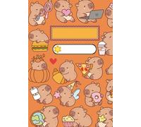 Burnt Orange Capybara Notebook - Cute Kawaii Journal for Writing & Doodling: Adorable Animal Lover Stationery with Soft Matte Cover & Lined Pages for Creativity & Organization