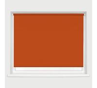 Burnt Orange Made To Measure Deluxe Daylight Roller Blinds Light Filtering Premium Fabric Easy Fit Metal Brackets Bedroom Living Room Office Child Safe 120cm Width x 160cm Length