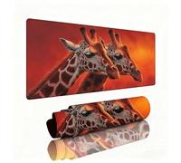 Burnt Orange Mouse Pad Large 1200x600x3mm Desk Mat Deer Gaming Mouse Pad Table Protector Non-Slip Rubber Base for Stable Grip on Smooth Surfaces Wear-Resistant Mousepad for Computers,Laptop,PC W1-501