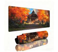 Burnt Orange Mouse Pad Large 800x300x3mm Desk Mat Cabin Gaming Mouse Pad Table Protector Non-Slip Rubber Base for Stable Grip on Smooth Surfaces Wear-Resistant Mousepad for Computers,Laptop,PC W1-467