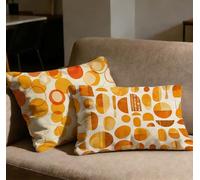 Burnt Orange Pillow Protectors 2 pack Abstract Cushion Covers 50 x 70 Rectangular Cushion Covers,2026 New Velvet With Concealed Zipper Pillow Covers for Winter Indoor House Living Room Decor O-78C