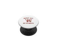 Burnt Out But Optimistic - Retro Vintage Sunse, PopSockets Adhesive PopGrip